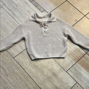 Joie Cream Cowl Neck Sweater with Chunky Knit